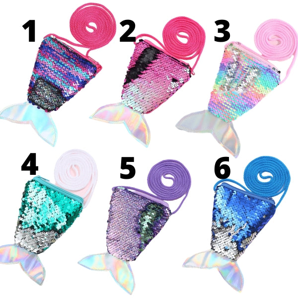 Mermaid Tail Bag S-Size (Duo-colour sequin fabric)