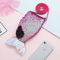 Mermaid Tail Bag M-Size (Duo-colour sequin fabric)