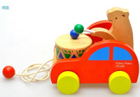 Wooden Toy - Poko Bear Drag & Play