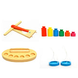 Wooden Toy - Weight & Learn Set